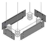 Фланец цоколя 200х500мм (уп.2шт) ABB ZN5002