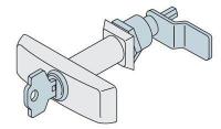 Замок с ключом для шк. SR ABB AA8003