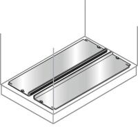 Панель нижняя скользящая нерж. 1000х600мм ABB EF1060X