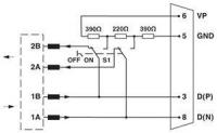 Штекер шинный D-SUB-SUBCON-PLUS-PROFIB/SC2 Phoenix Contact 2708232