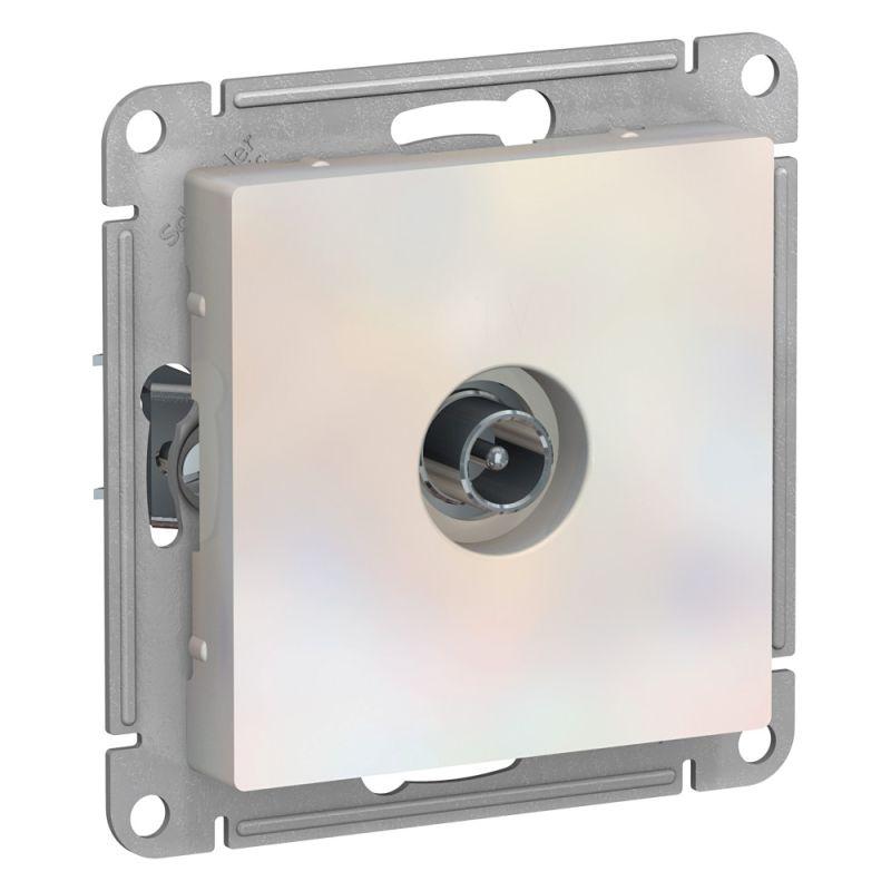 Механизм розетки TV проходной AtlasDesign 4DB жемчуг SchE ATN000492