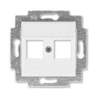 Накладка с суппортом Levit для информационных разъемов бел. ABB 2CHH291018A4003
