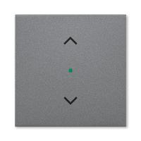 Клавиша Levit одинарная с символом жалюзи free@home сталь ABB 2CHH621002A4069