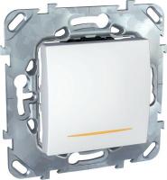 Выключатель 1-кл. 2п 2мод. СП Unica 16А IP20 (сх. 2а) с индикацией бел. SchE MGU5.262.18SZD