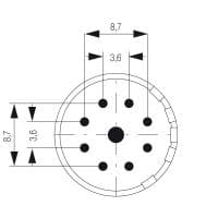 Гнездо произвольной сборки| SAI-M23-SE-9-10MM 1224540000