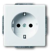 Розетка Schuko Solo/Future 16А 250В davos/альп. бел. ABB 2CKA002011A6207