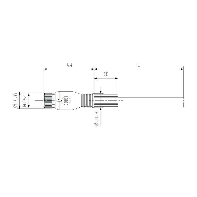 Круглые соед. разъемы|Прово SAIL-M12GM12G-4-4.0T 1021730400