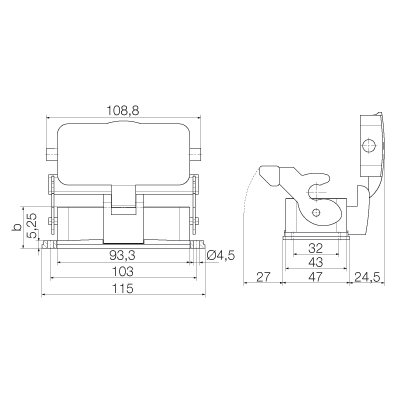 Корпус HDC 16B ADLU 1210100000