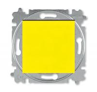 Выключатель кнопочный 1-кл. СП Levit IP20 желт./дым. черн. ABB 2CHH599145A6064