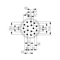 Гнездо произвольной сборки| SAI-M23-BE-16-10MM 1224270000