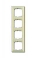 Рамка 4-м Basic с декор. накл. сл. кость ABB 2CKA001725A1487