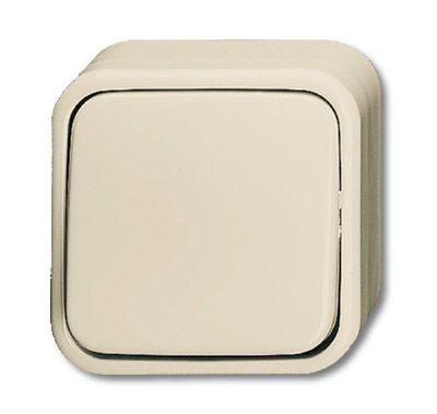 Выключатель 1-кл. 2п ОП Busch-Duro 2000 AP 10А IP20 сл. кость ABB 2CKA001042A0654