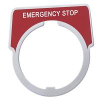 Пластина маркир. "E.STOP" SchE 9001KN205