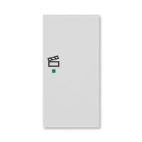 Клавиша Levit двойная правая с символом сцены free@home сер. ABB 2CHH622203A4016