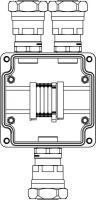 Корпус взрывозащищенный GRP 120х120х90мм 1Ex e IIC T5 Gb IP66 DKC 1231.031.20.04U