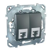 Механизм розетки телеф. 2-м СП Unica Top RJ11 (4 конт) SchE MGU5.9090.12ZD
