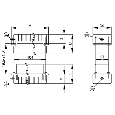 Промышленный разъём HDC HE 24 FS 1211300000