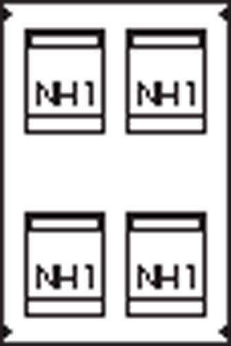 Пластрон для 4 NH1 2ряда/5 реек ABB AG83