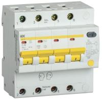 Выключатель автоматический дифференциального тока селективный 4п 40А 300мА тип AC АД14S ИЭК MAD13-4-040-C-300