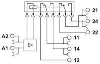 Модуль релейный PLC-RPT- 24DC/21-21 Phoenix 2900330