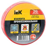 Изолента ПВХ 0.18х19мм красн. (рул.20м) ИЭК UIZ-20-10-K04