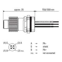 Гнездо произвольной сборки| POS-4P M12 M20 300mm 8425940000