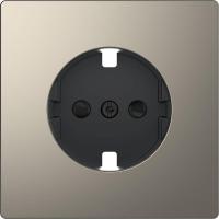 Накладка центральная Merten D-Life для механизма розетки SD никель SchE MTN2330-6050