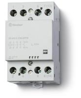 Контактор модульный 3NO+1NC 40А AgSnO2 120В AC/DC 53.5мм IP20 опции: мех.индикатор FINDER 224401204710
