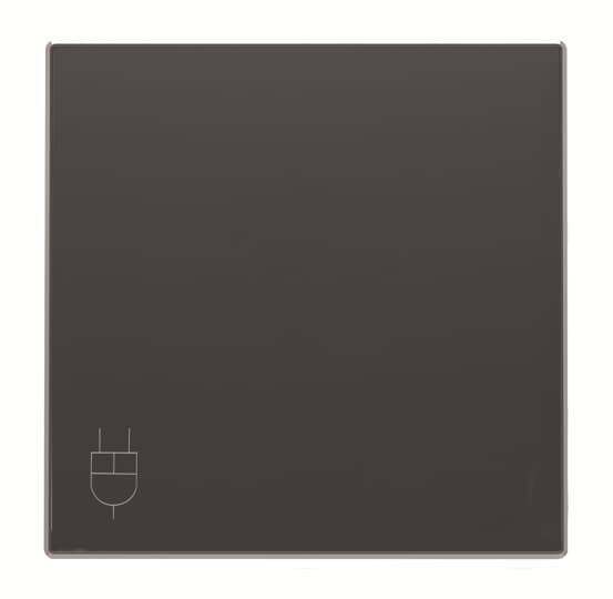Накладка розетки с крыш. SKY черн. бархат ABB 2CLA858810A1501