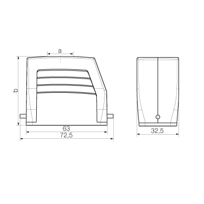 Корпус HDC 10A TOLU 2PG11G 1746170000