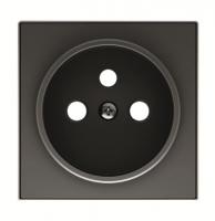 Накладка розетки 8187 SKY черн. бархат ABB 2CLA858700A1501