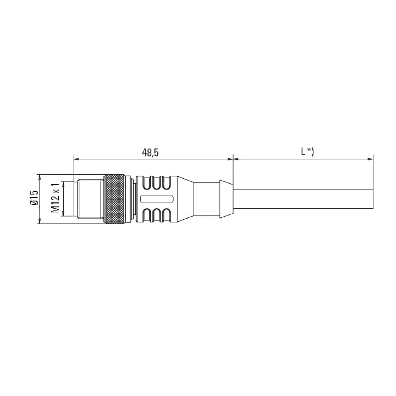 Круглые соед. разъемы|Прово SAIL-M12GM12W-8-1.5U 1279450150