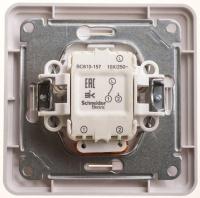 Переключатель 1-кл. ОП W59 10А IP20 10AX с подсветкой в сборе бел. SchE VS610-157-18