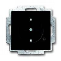Розетка Schuko Future с индикацией LED черн. бархат ABB 2CKA002013A5330