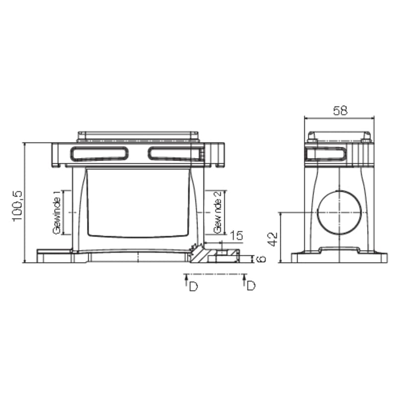 Профильное уплотнение HDC IP68 10B SS 2M32 1081320000