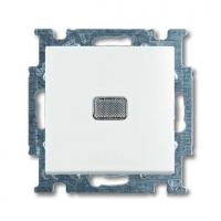Выключатель 1-кл. 1п СП Basic 55 10А IP20 с клавишей с подсветкой альп. бел. ABB 2CKA001012A2153