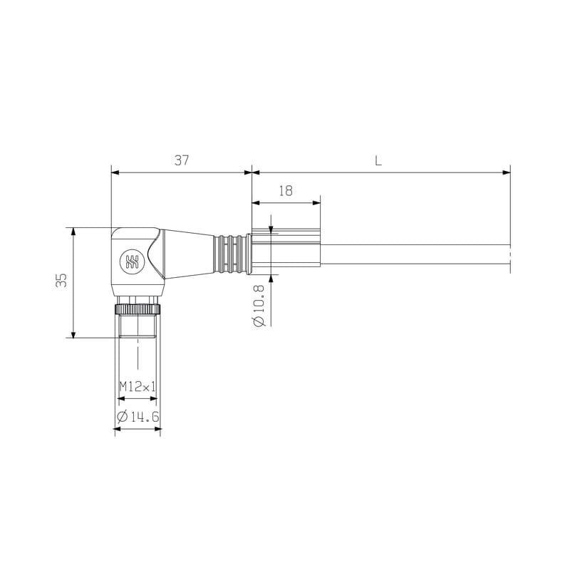 Круглые соед. разъемы|Прово SAIL-M12W-5B-1.5U 1057820150