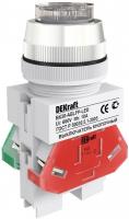Выключатель кнопочный ABLFP 30мм бел. LED 220В ВК-30 SchE 25050DEK