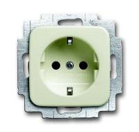 Розетка Schuko Busch-Duro 2000 SI/Reflex SI 16А 250В с LED подсветкой сл. кость ABB 2CKA002013A5290