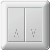 Выключатель 2-кл. СП W59 16А IP20 250В 16АХ для управления жалюзи бел. SchE VS416-253-18