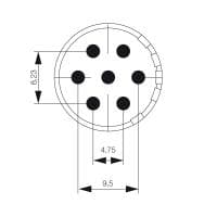 Гнездо произвольной сборки| SAI-M23-BE-7-17MM 1224110000