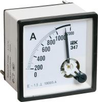 Амперметр Э47 96х96мм 1000/5А кл. точн. 1.5 ИЭК IPA20-6-1000-E