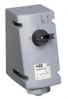 Розетка для тяжелых условий с выкл. и мех. блок. 416MVS1WH 16А 3P+N+E IP67 1ч ABB 2CMA163270R1000