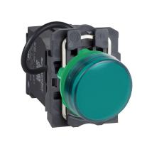 Лампа сигнальная встроен. LED 400В AC монолитная зел. SchE XB5AV5B3