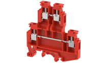 1103390002 Клемма проходная двухуровневая красная KUDD4N-RED
