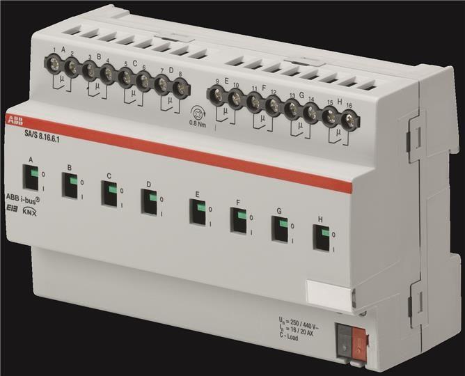 Выход бинарный 8-кан. 16/20А изм. ток. MDRC SA/S 8.16.6.1 ABB 2CDG110114R0011