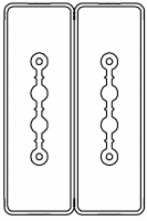 Секция шинопровода прямая 1+1 точек отвода L=1000мм Cu 2P+2P 25А DKC LTC25BSP44AA000