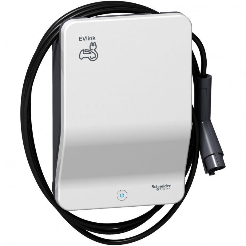 Станция зарядная EVLINK 7кВт кабель T1+замок SchE EVB1A7PAKI