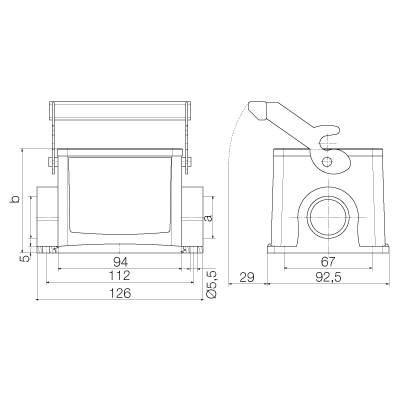 Корпус HDC 48A SDLU 1PG29G 1666810000