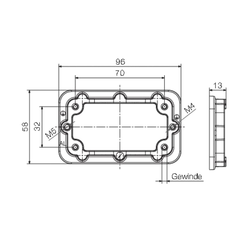 Профильное уплотнение HDC IP68 06B FRAME M6 1110890000